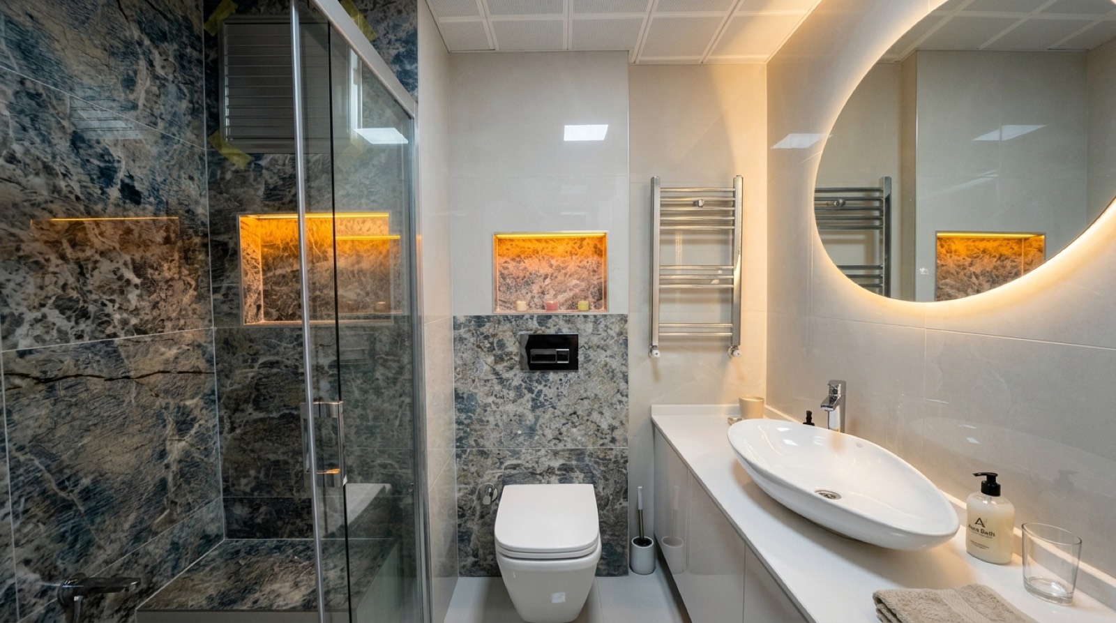 Banyo duş alanı cam bölme